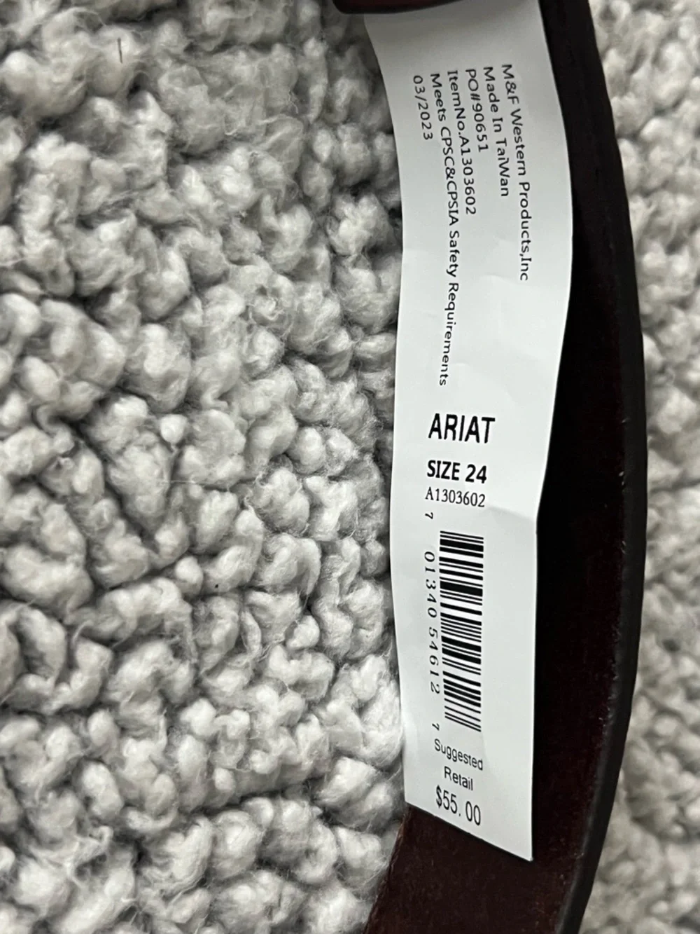 Ariat new tags